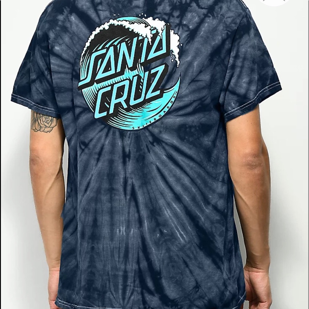 tie dye santa cruz tshirt